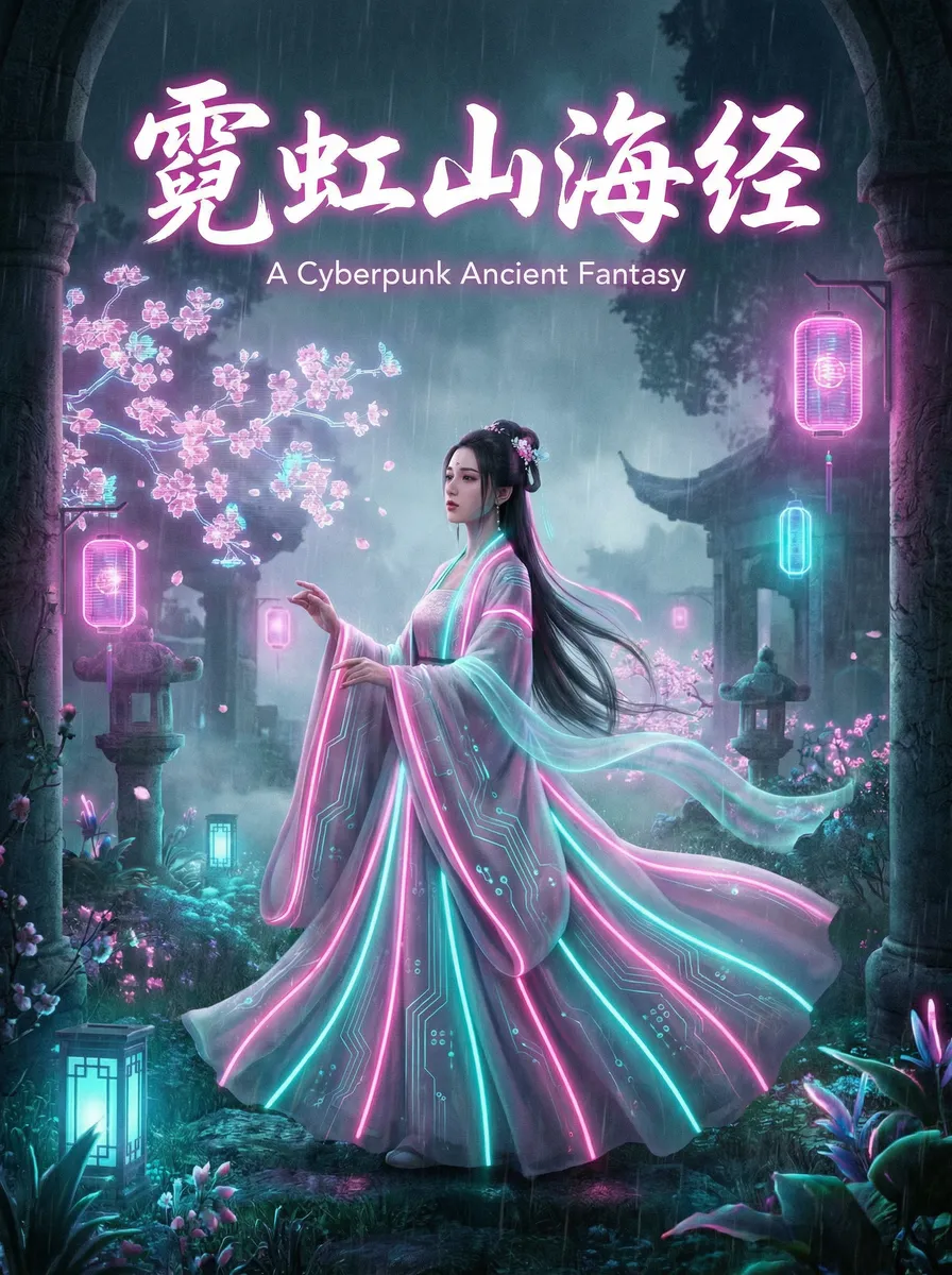 明日花合集 古风奇缘短剧 - 霓虹山海经海报